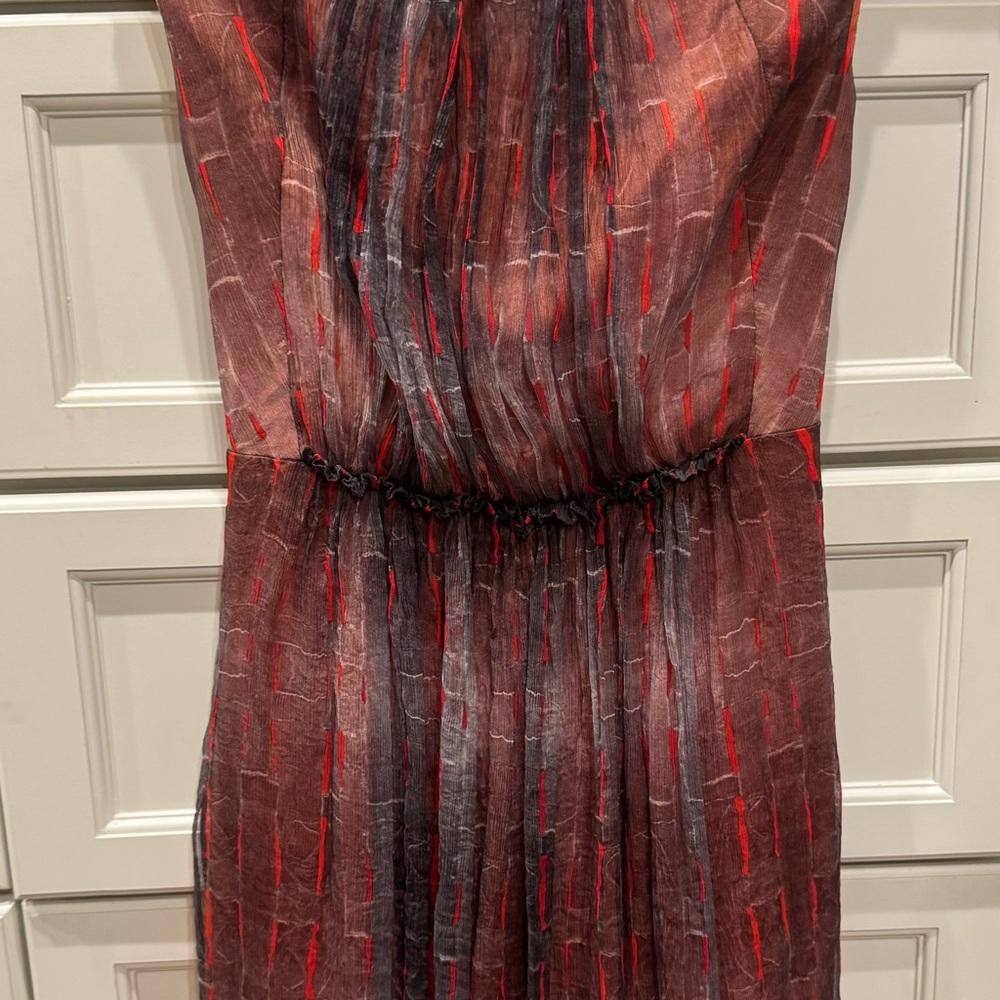 Elegant Red and Black Women's Dress